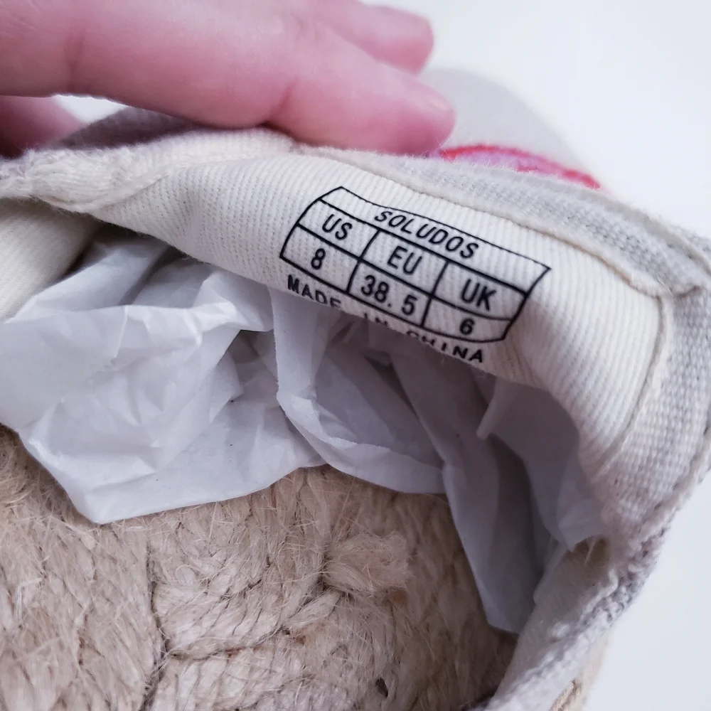 Soludos Tan Embroidered Tulip Espadrilles - Picture 7 of 7